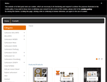 Tablet Screenshot of lanzonicarburatori.com